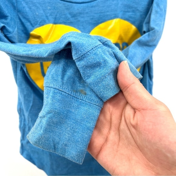 NFL CHARGER'S Girl's Powder Blue & Yellow Heart Long Sleeve Graphic Tee Size XS - Picture 5 of 10